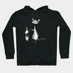 Alcohol Cat Hoodie